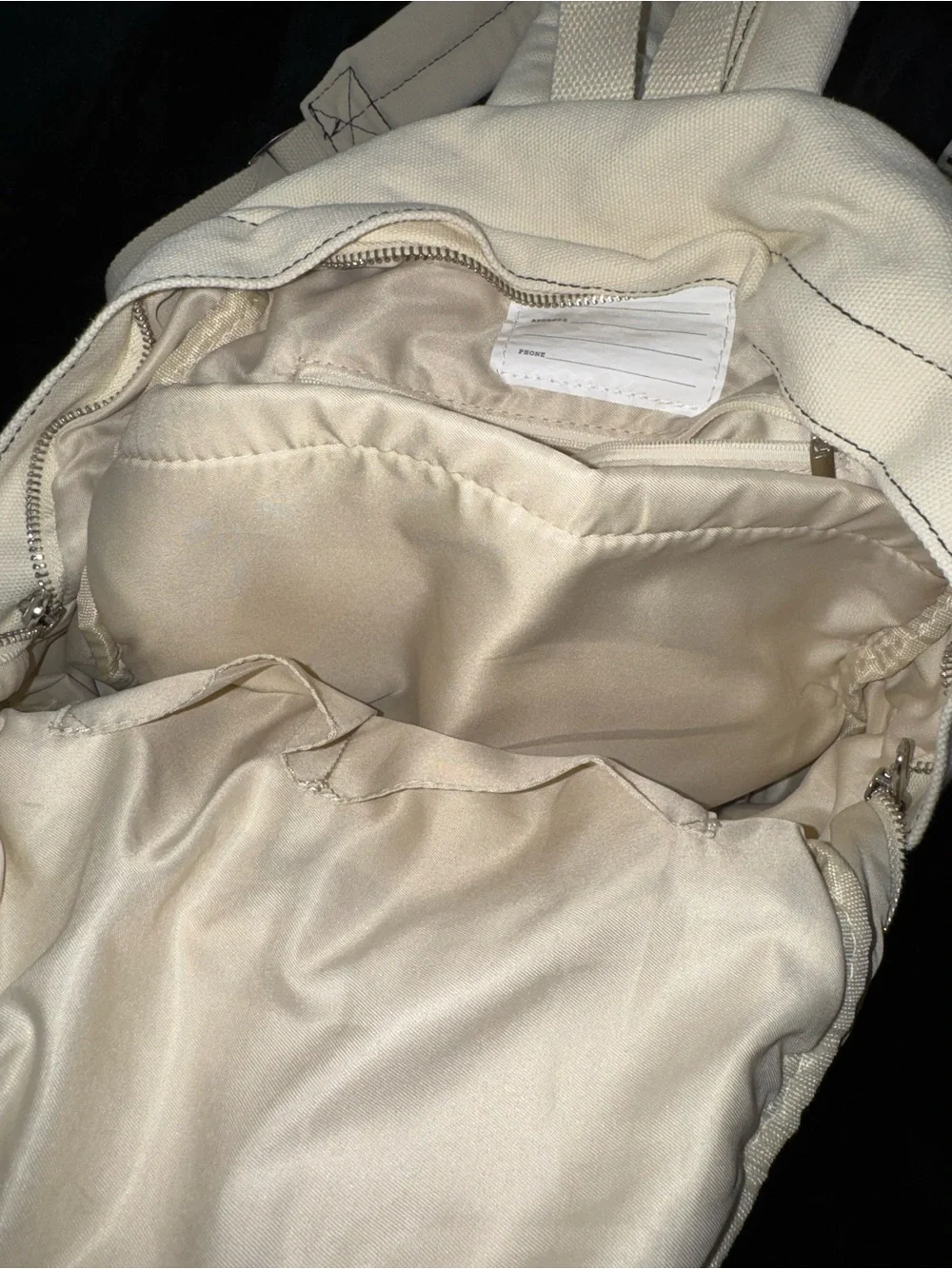 Cream Canvas BDG Backpack